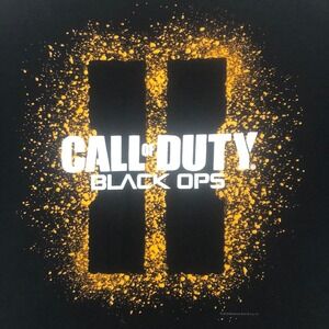 Call of Duty Black Ops II T Shirt Gaming Activision Adult Black Graphic Tee‎